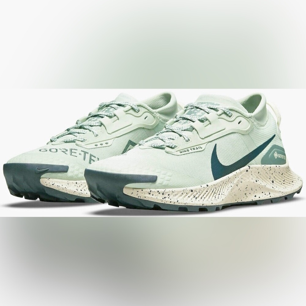 Nike Gore-Tex Trail Shoes in Light Green and Dark Blue
